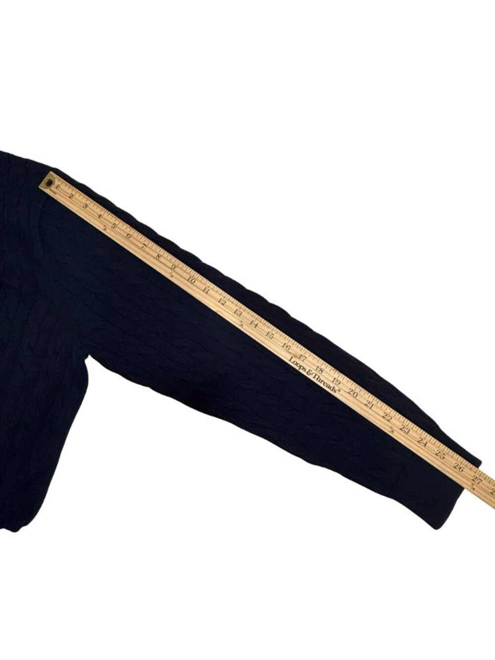 J.Crew Men's Navy Cable-Knit Crewneck Sweater XL 100% Cotton Style #BV493 - Picture 9 of 14